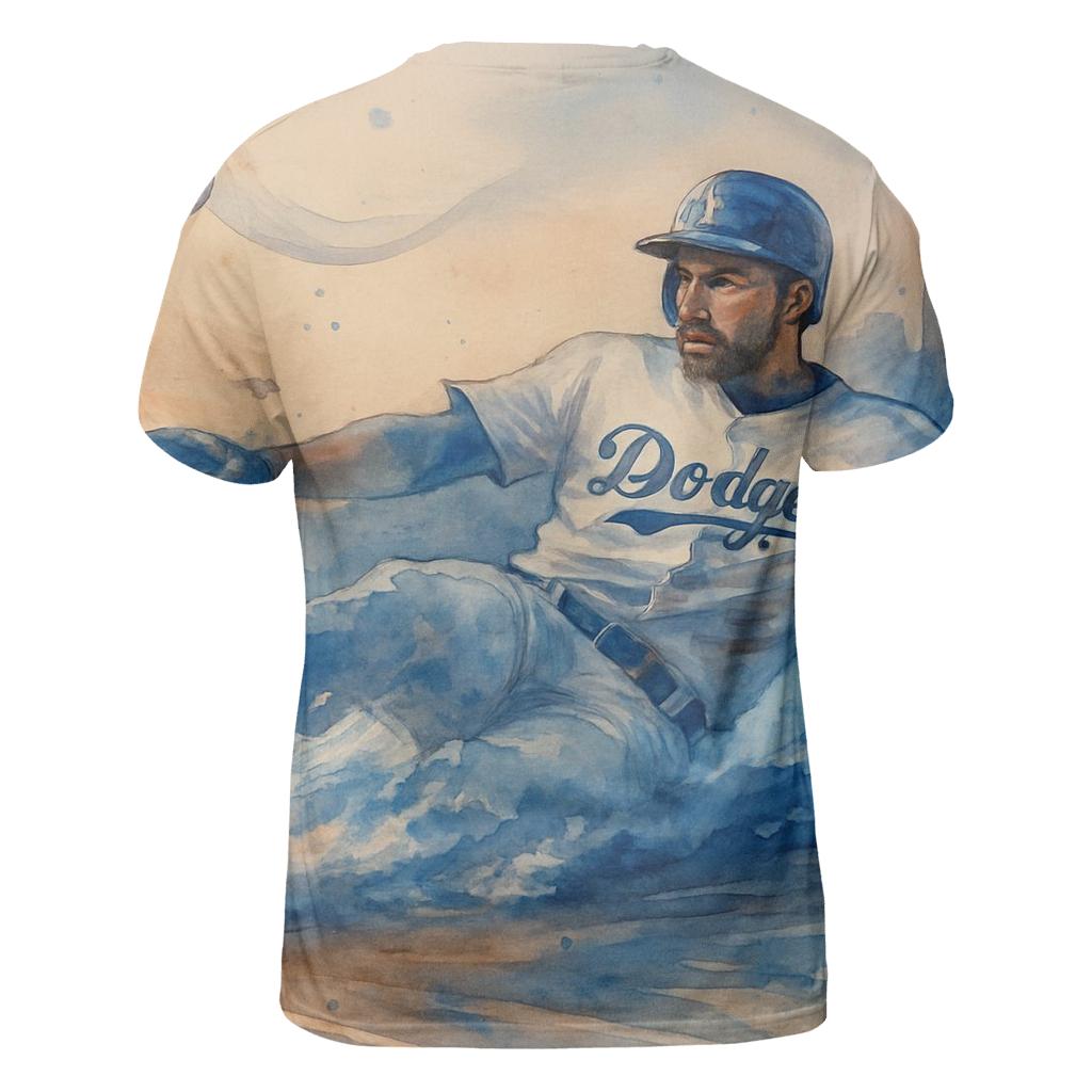 Watercolor Rally Through The Blue Haze trendy printed shirt styles