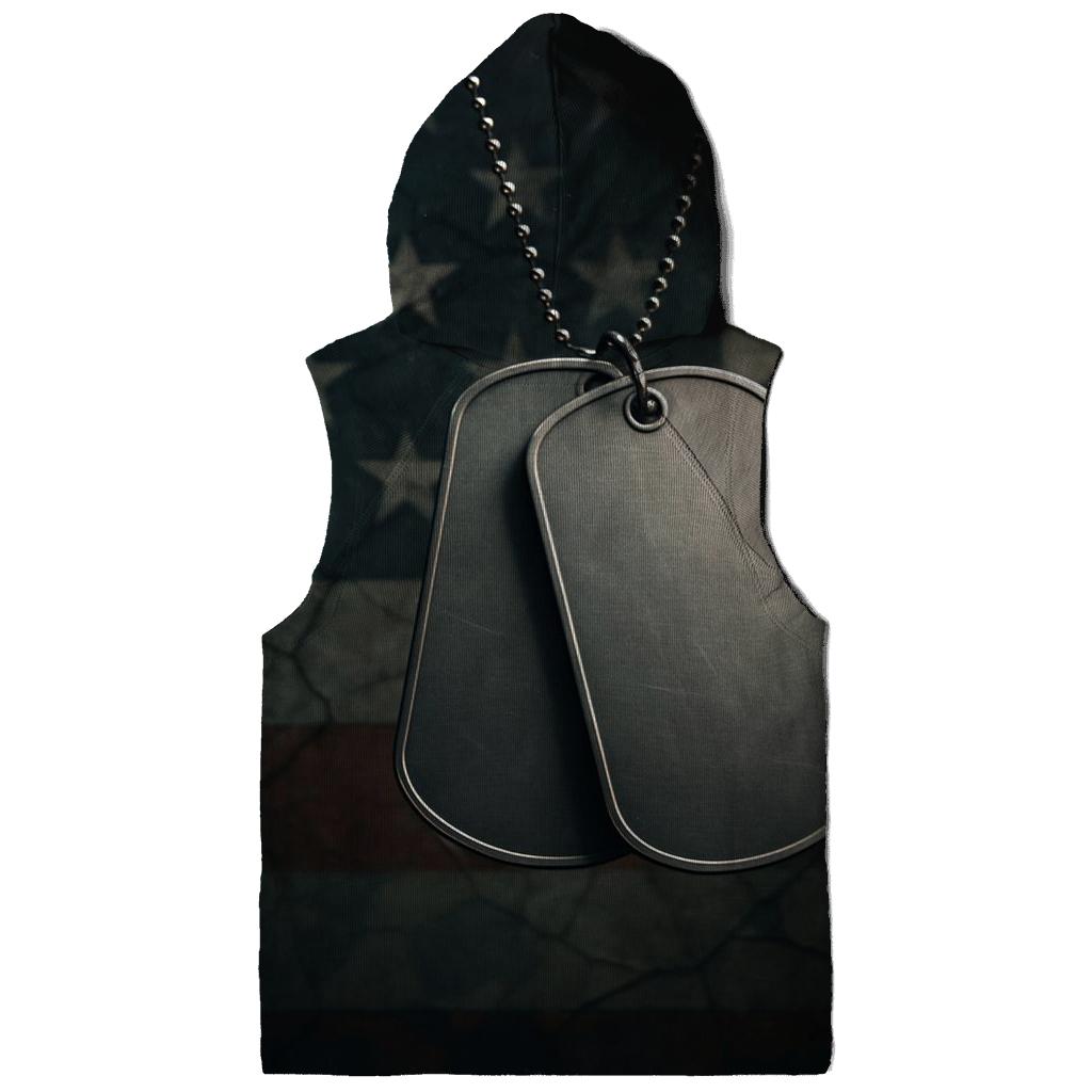 Dog Tags In The Flagglass Glow hoodie styles