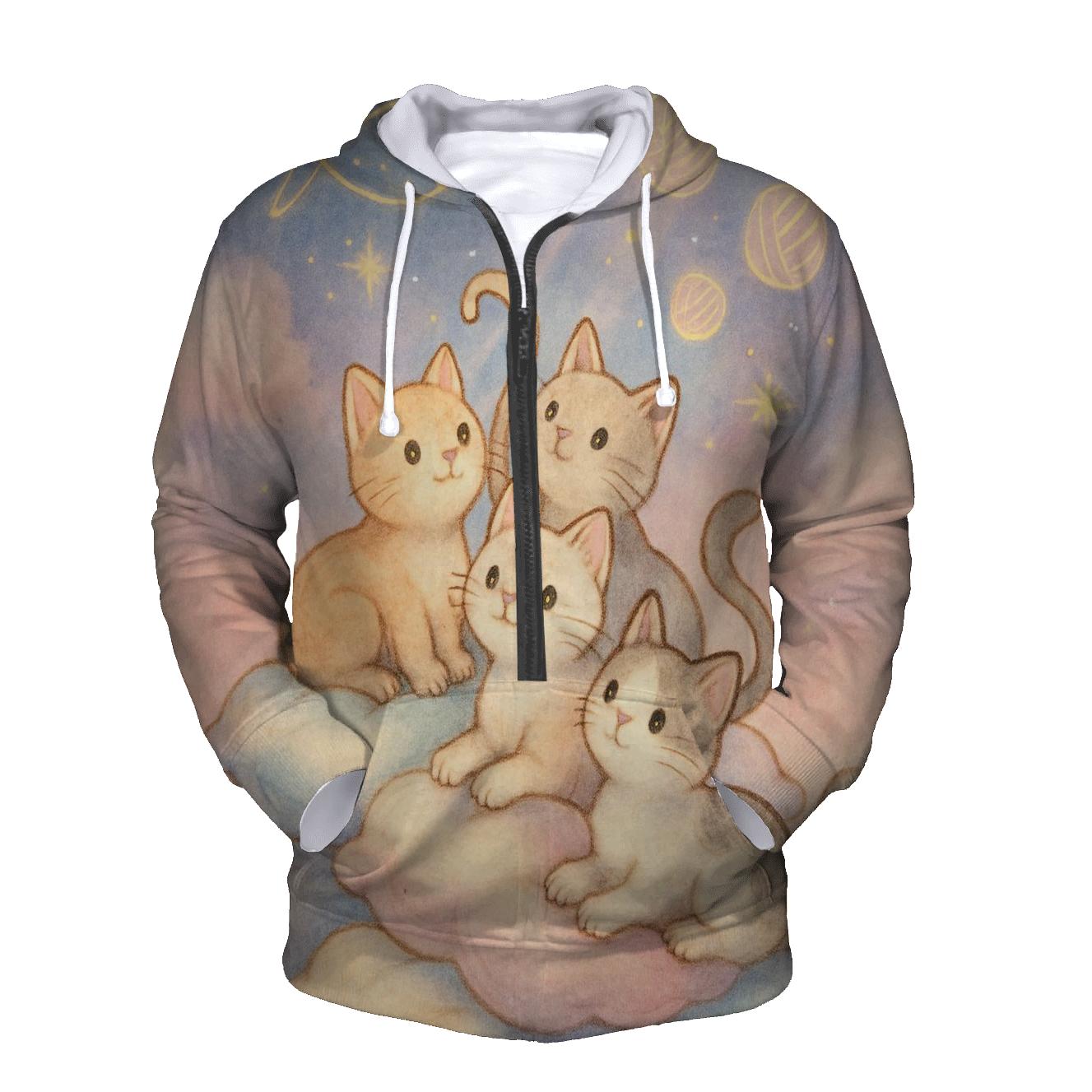 Cloud Pillow Starwatch Kittens designer hoodies