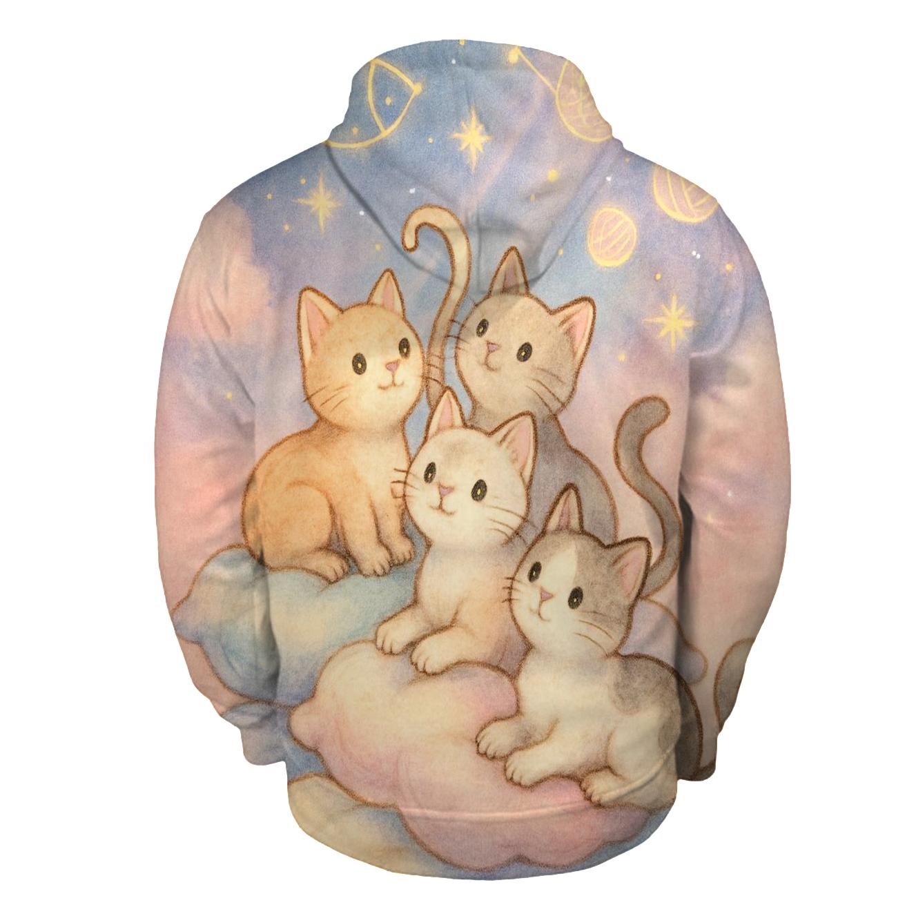 Cloud Pillow Starwatch Kittens designer hoodies