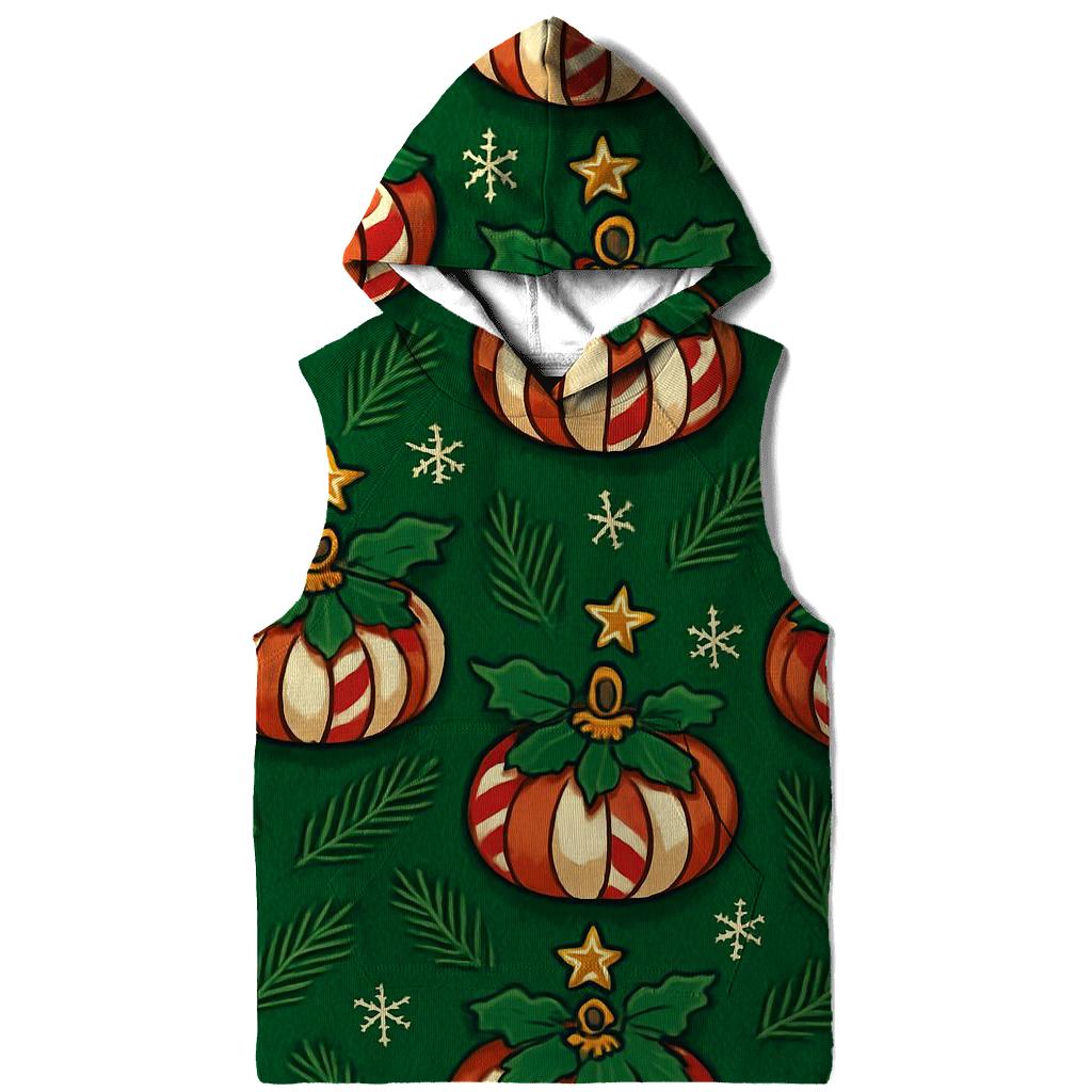 Emerald Noel Pumpkin Ornament Tessellation designer hoodies