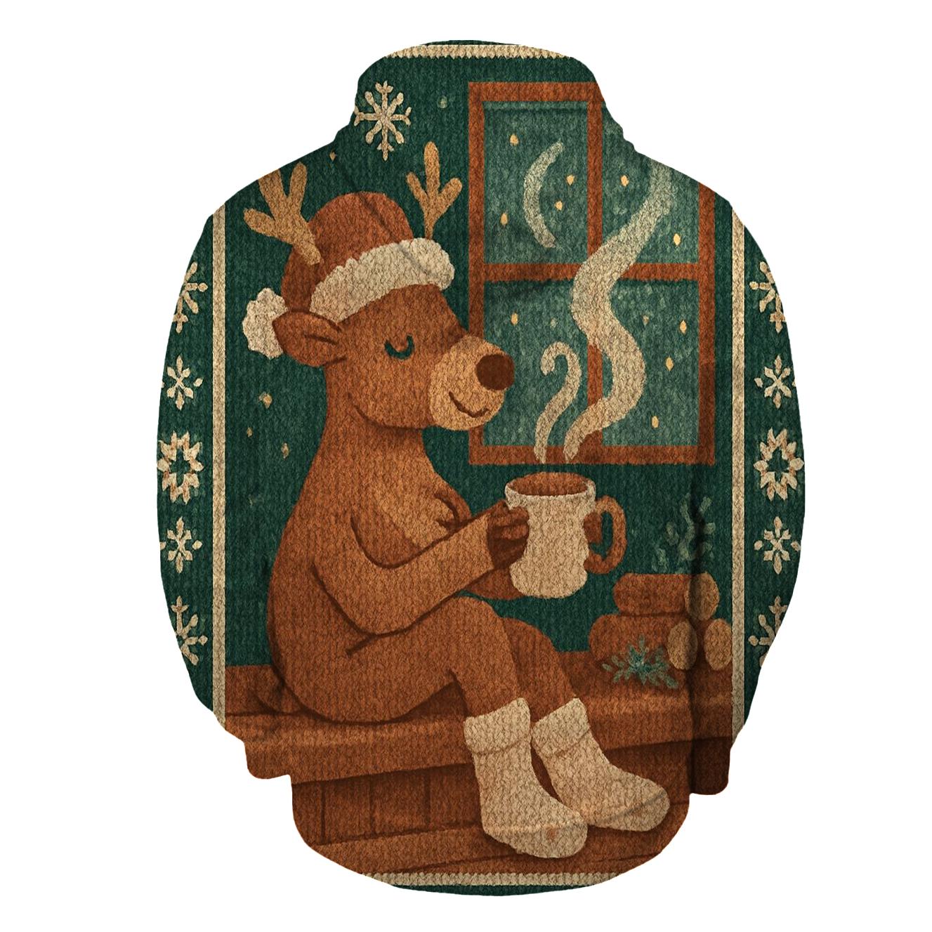 Reindeer Sauna Lodge Serenity zip-up hoodies