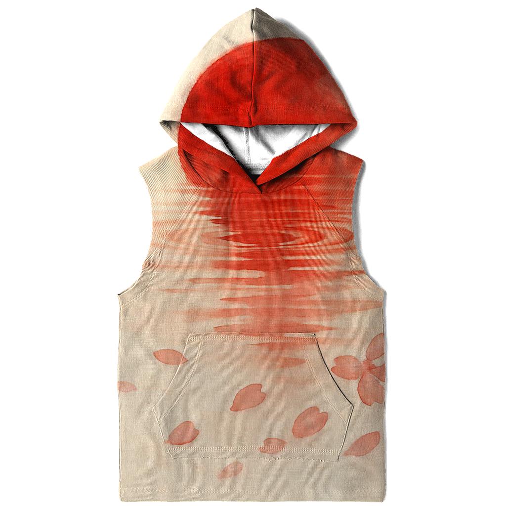 Watercolor Sakura Flag Of Japan heavyweight hoodies