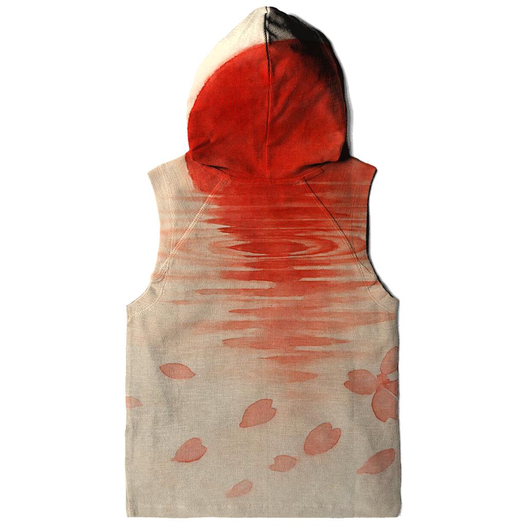 Watercolor Sakura Flag Of Japan heavyweight hoodies