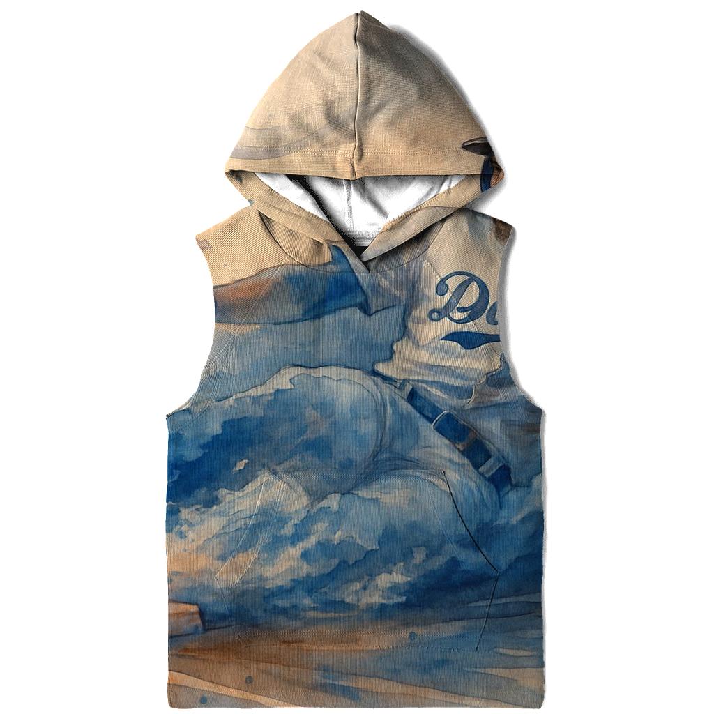 Watercolor Rally Through The Blue Haze heavyweight hoodies