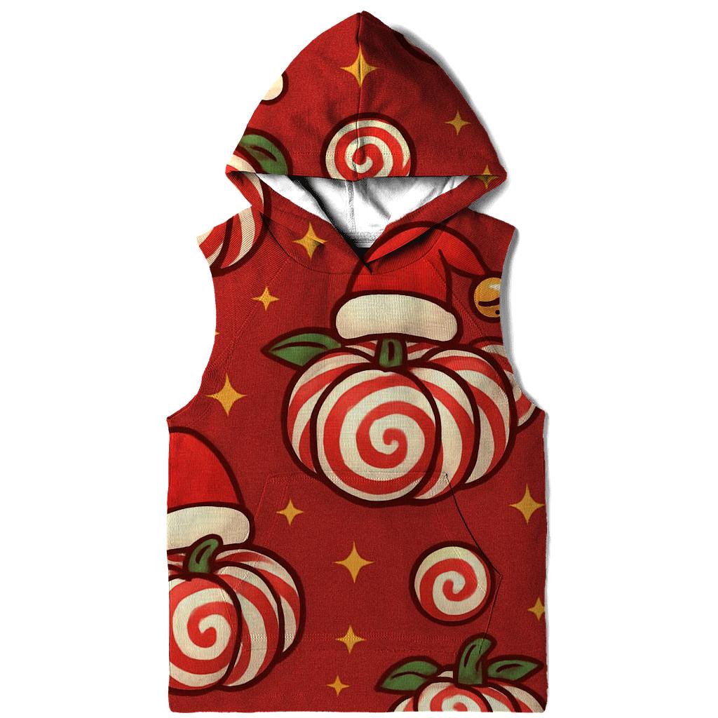 Candy Cane Spiral Pumpkins On Cranberry Field hoodie styles