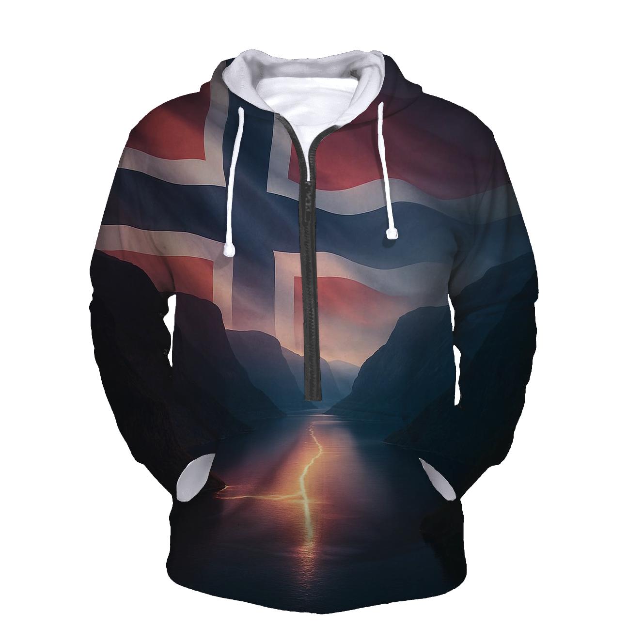 Aurora Fjord Flag Of Norway hoodie designs