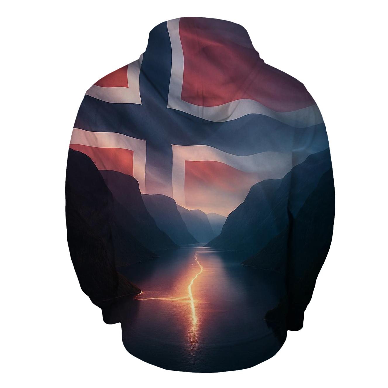 Aurora Fjord Flag Of Norway hoodie designs