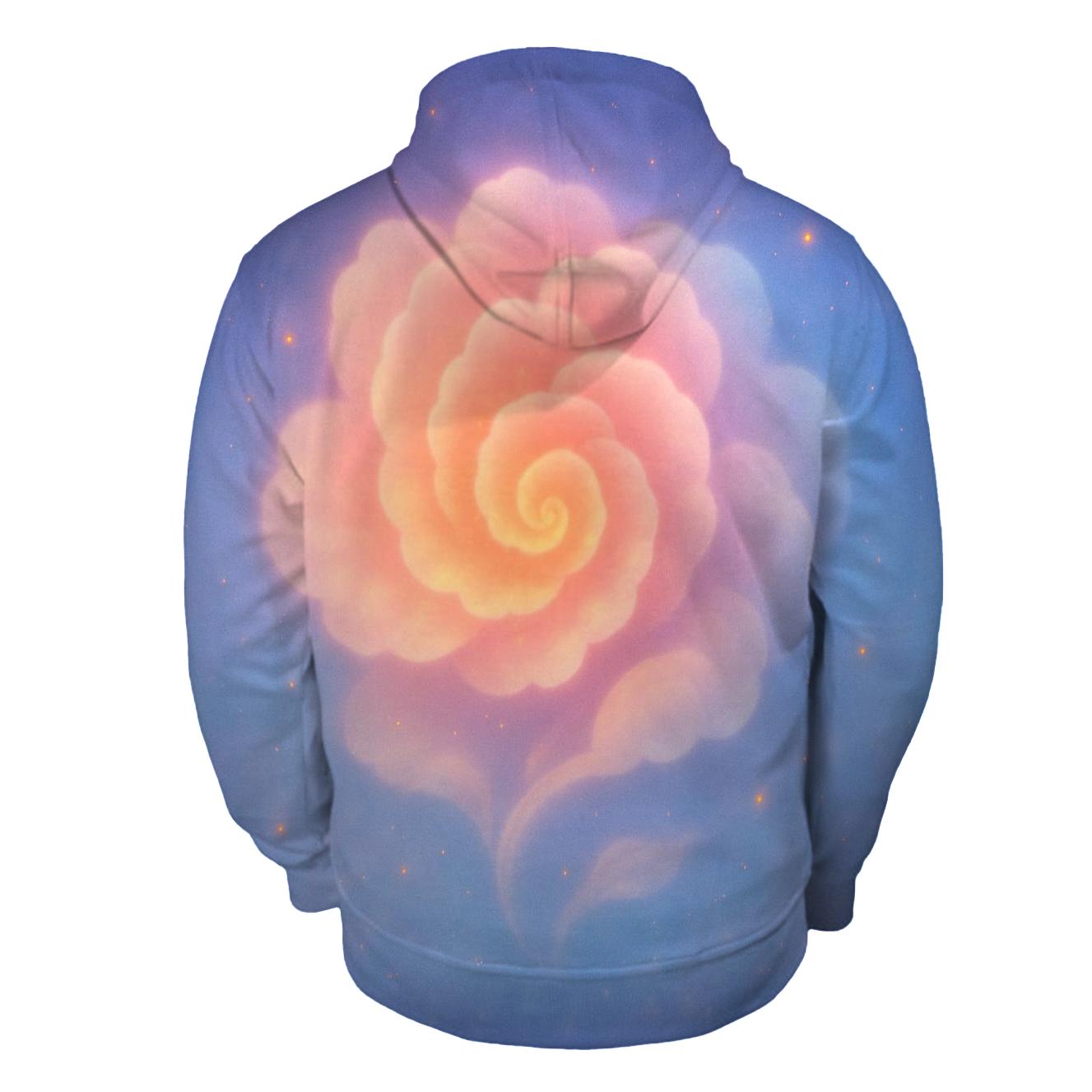 Pastel Ember Cloud Garden embroidered hoodies