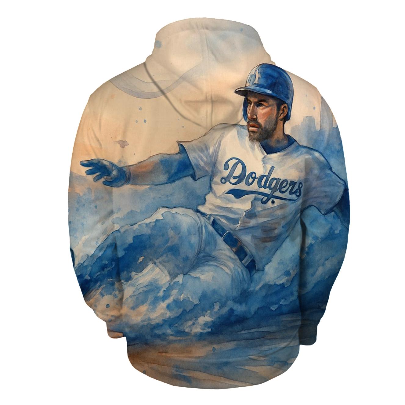Watercolor Rally Through The Blue Haze graphic hoodies