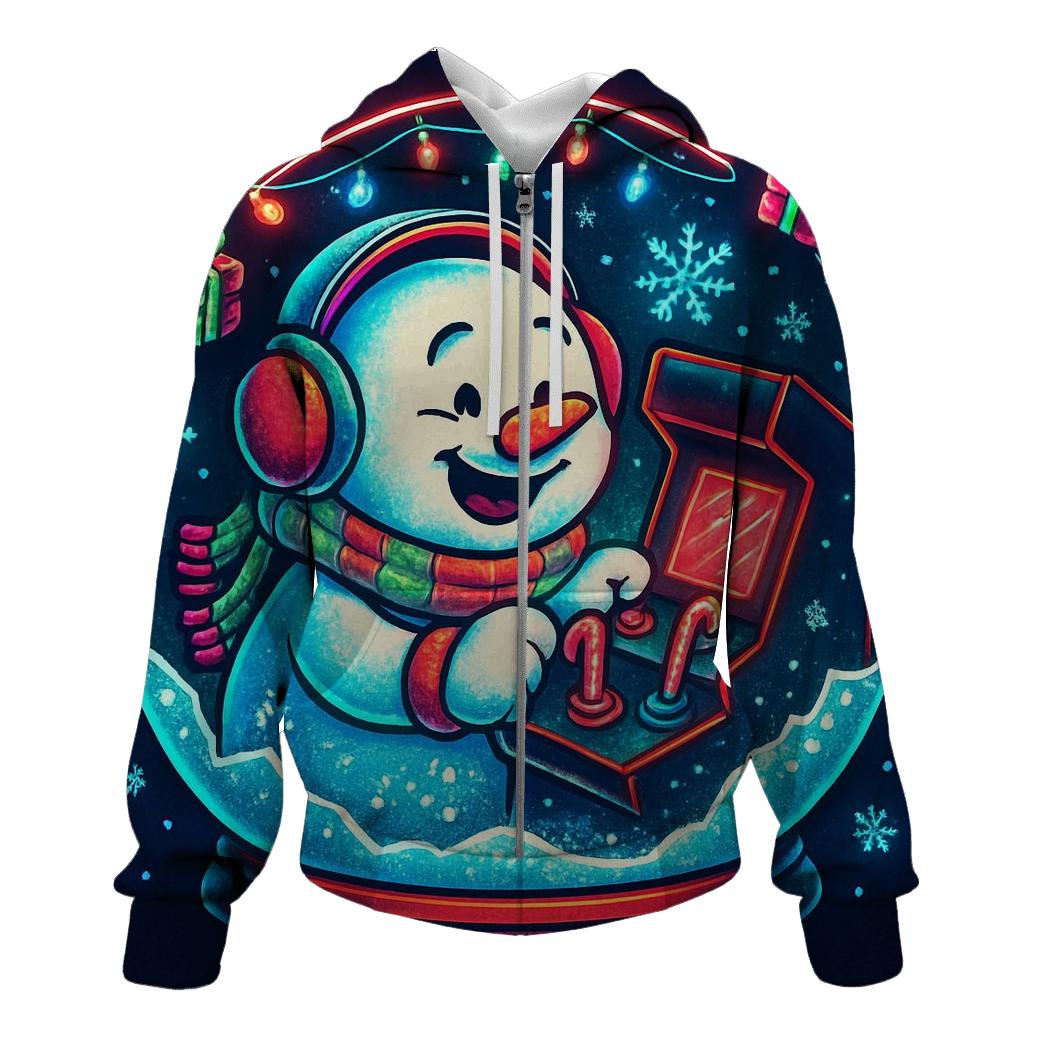Snow Globe Arcade Chaos custom hoodies