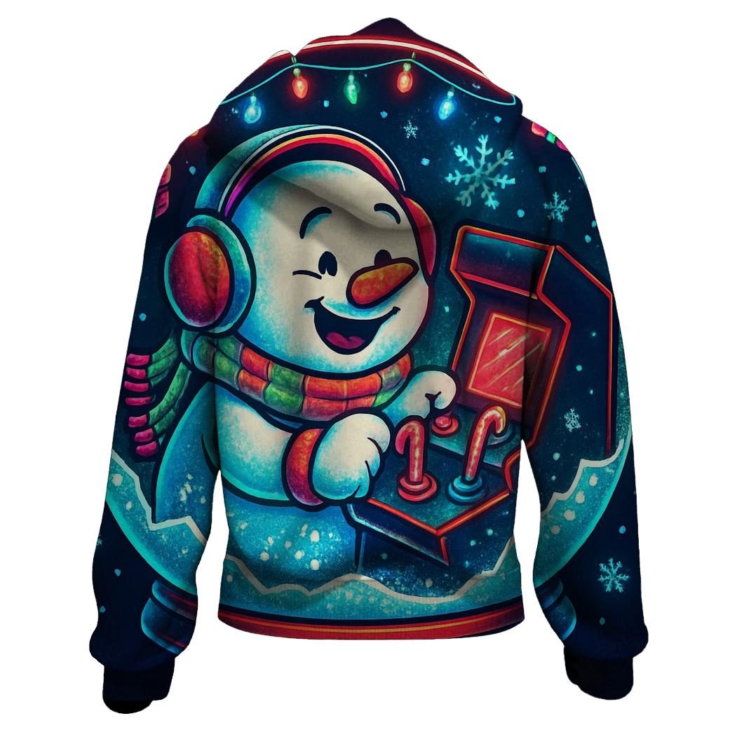 Snow Globe Arcade Chaos custom hoodies