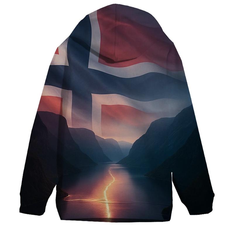 Aurora Fjord Flag Of Norway hoodie trends
