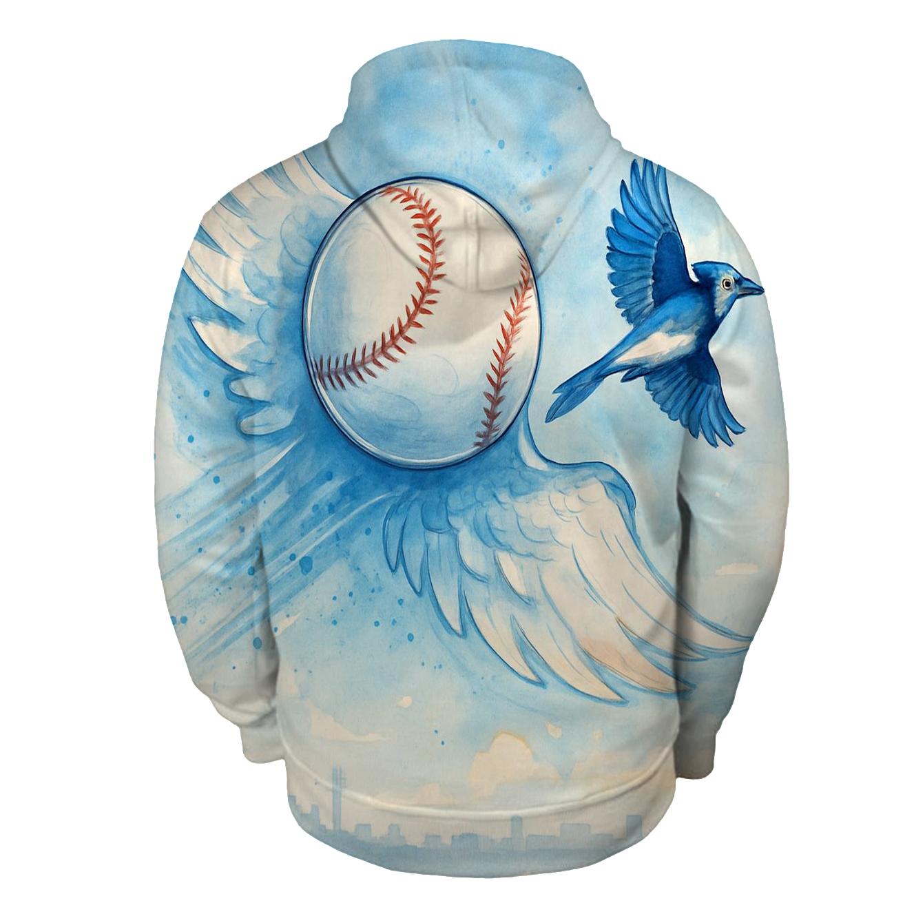 Skywing Baseball Drift, Blue Jays Style printed hoodies