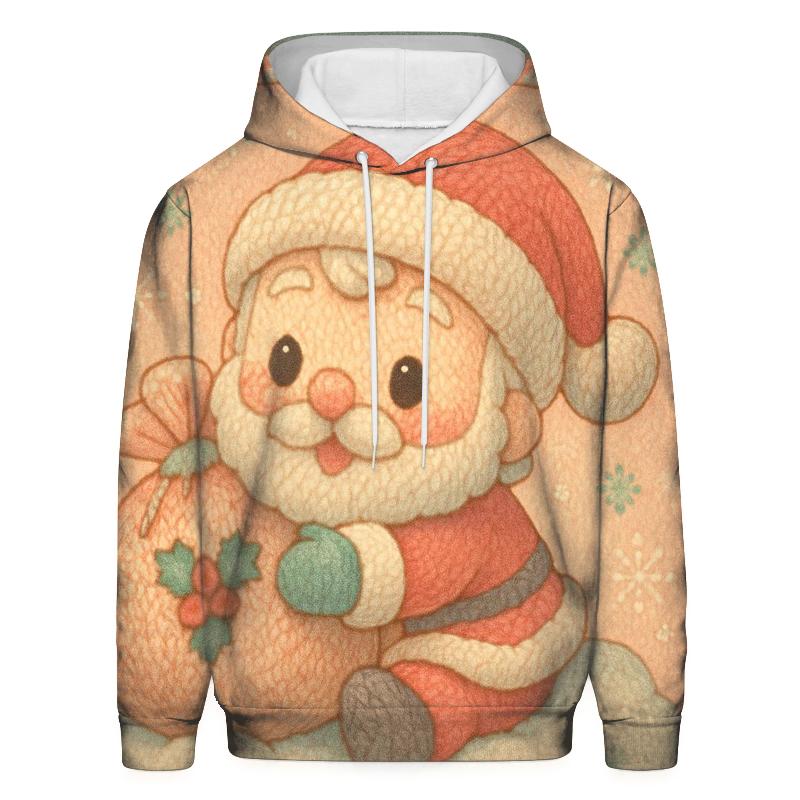 Knitted Candy Cane Santa Cozy Charm lightweight hoodies