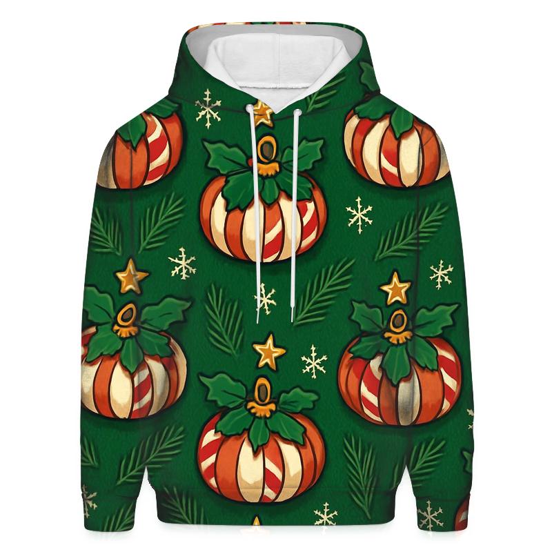 Emerald Noel Pumpkin Ornament Tessellation premium hoodies