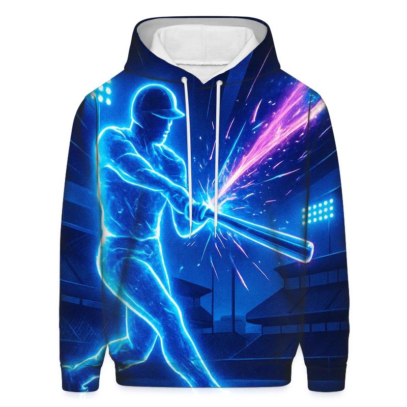 Neon Dugout Night Charge designer hoodies