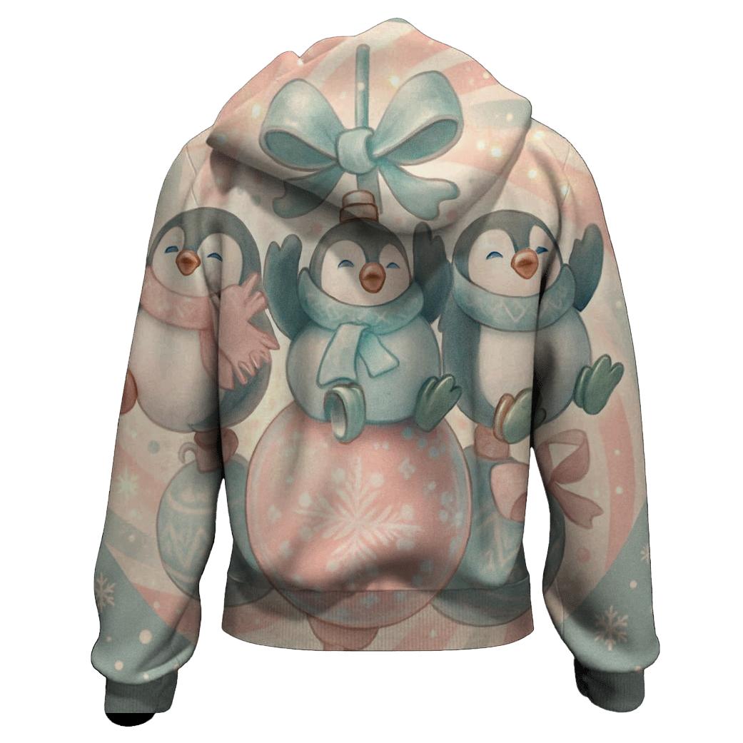Penguin Ornament Parade Carousel pullover hoodies