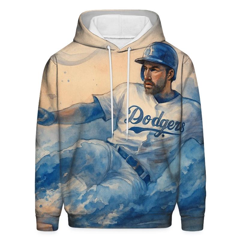 Watercolor Rally Through The Blue Haze heavyweight hoodies