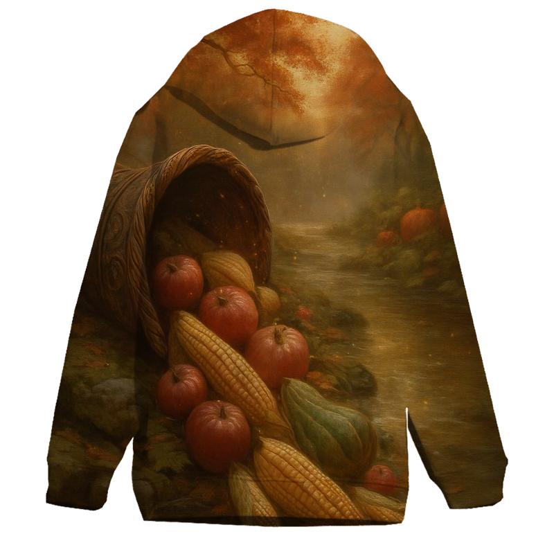 Enchanted Cornucopia River Of Abundance zip-up hoodies