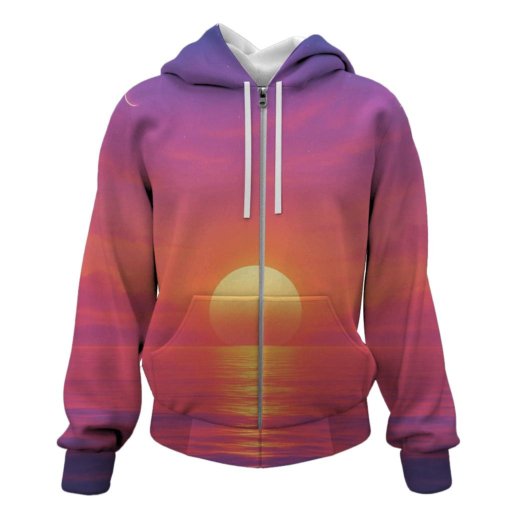 Glass Horizon Afterglow embroidered hoodies