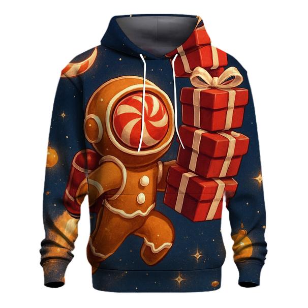 Gingerbread Astronaut Delivery Run hoodie designs