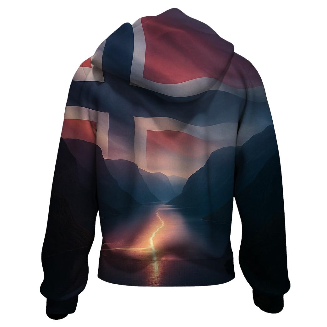 Aurora Fjord Flag Of Norway hoodie designs