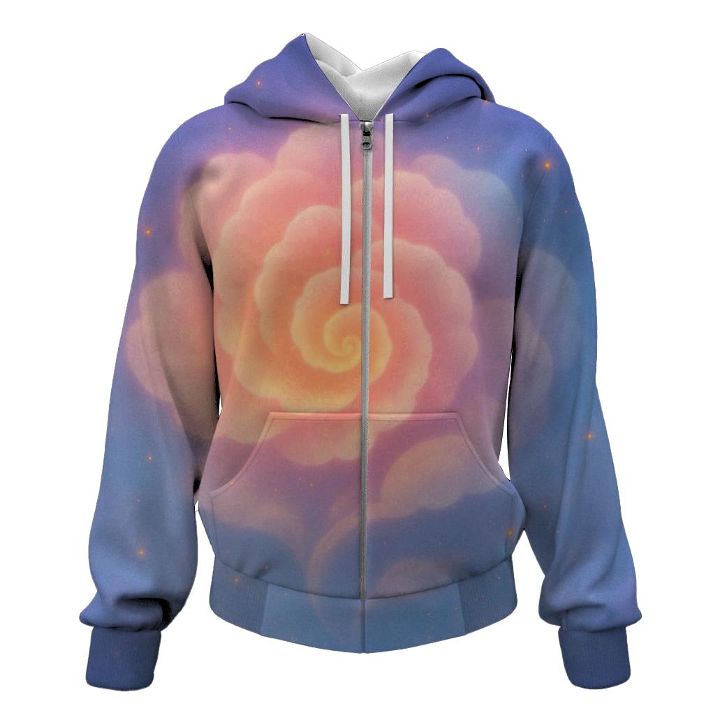 Pastel Ember Cloud Garden custom hoodies
