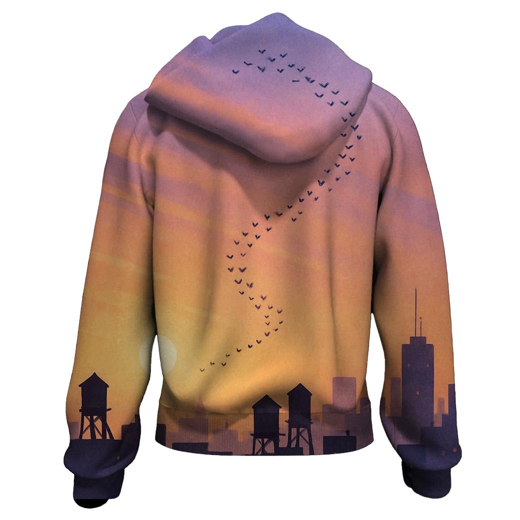 Skyline In Lavender Haze graphic hoodies