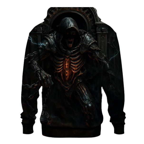 Biomechanical Wraith Of The Iron Crypt printed hoodies