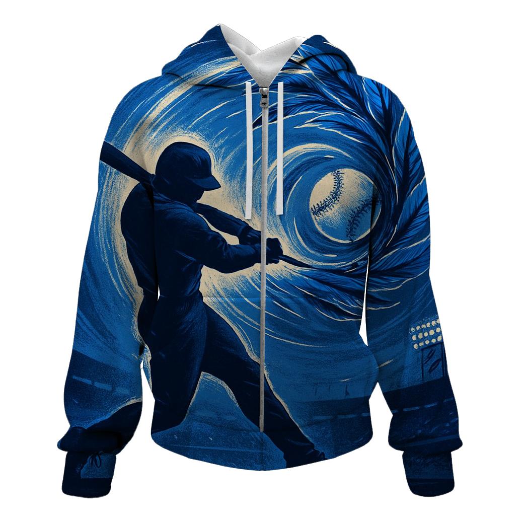 Feather Spiral Swing With Blue Jays Energy hoodies fashion
