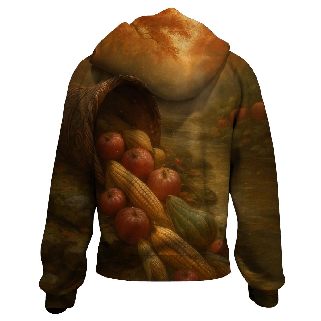 Enchanted Cornucopia River Of Abundance graphic hoodies