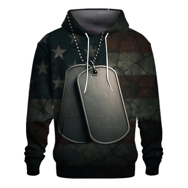 Dog Tags In The Flagglass Glow custom hoodies