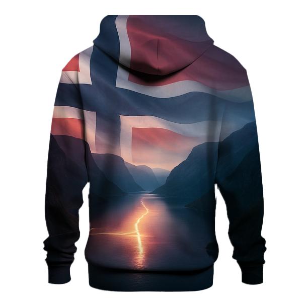 Aurora Fjord Flag Of Norway hoodies fashion