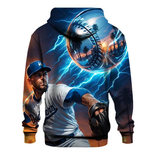 Chrome Fastball Over Sunset Boulevard embroidered hoodies