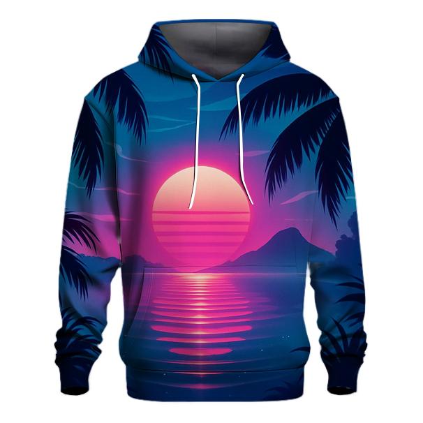 Aurora Sunset Lagoon custom hoodies