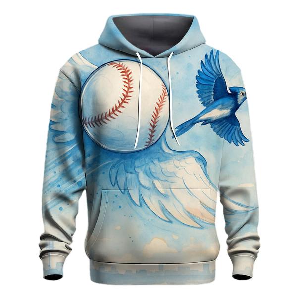 Skywing Baseball Drift, Blue Jays Style printed hoodies