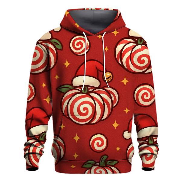 Candy Cane Spiral Pumpkins On Cranberry Field hoodie trends