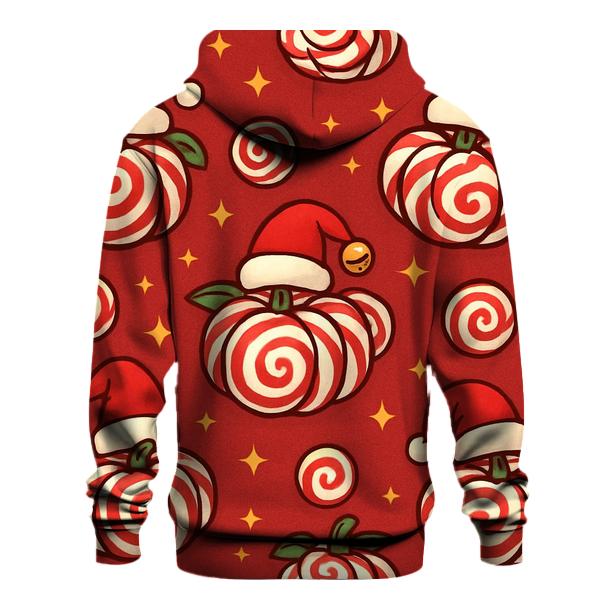 Candy Cane Spiral Pumpkins On Cranberry Field hoodie trends