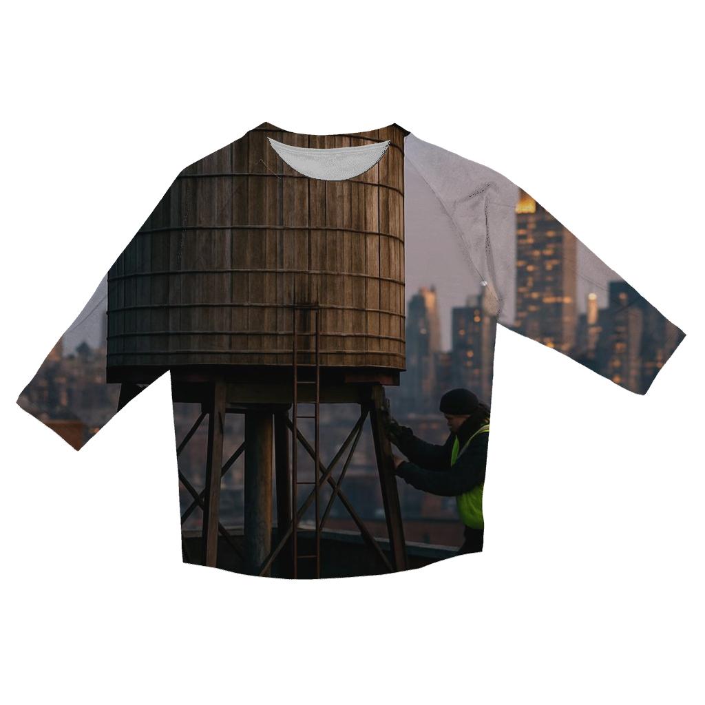 Rooftop Water Tower Dawn Over Midtown stylish quarter sleeve tops