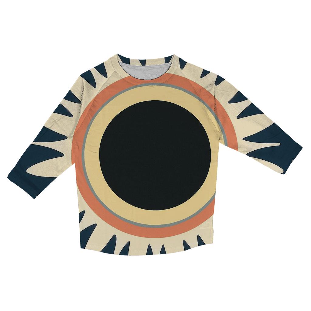 Eclipse Corona Petal Array custom 3/4 sleeve shirts