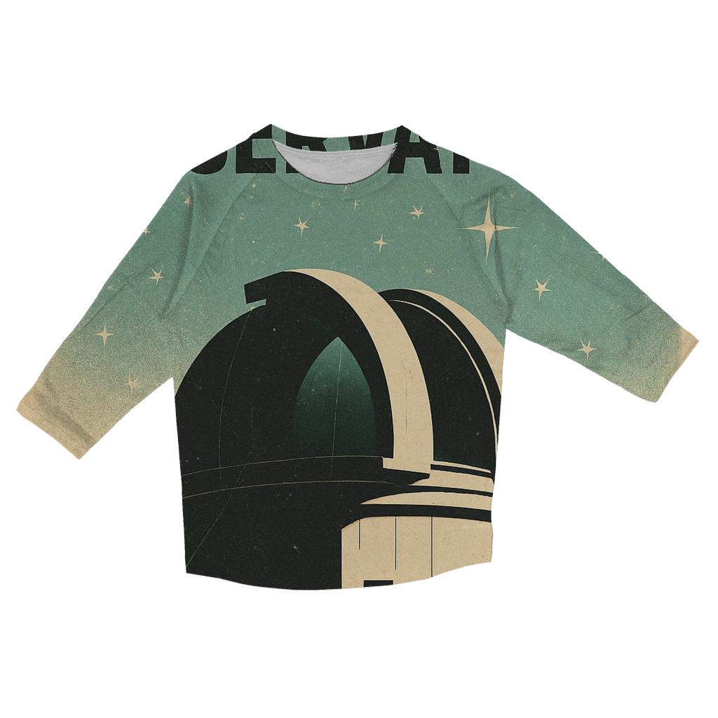 Worn Observatory Travel Poster 1963 stylish quarter sleeve tops