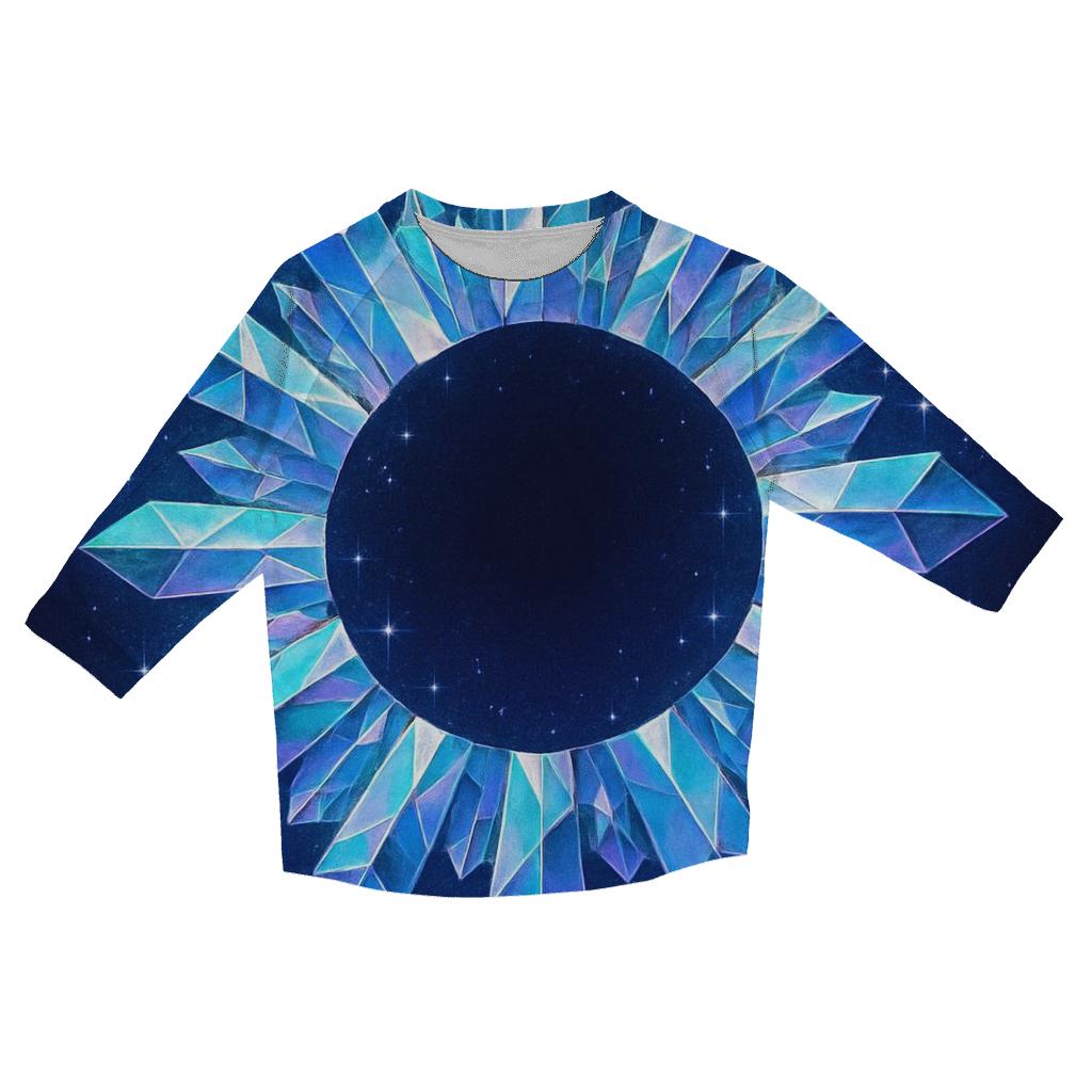 Midnight Prism Carousel casual three quarter sleeve shirts
