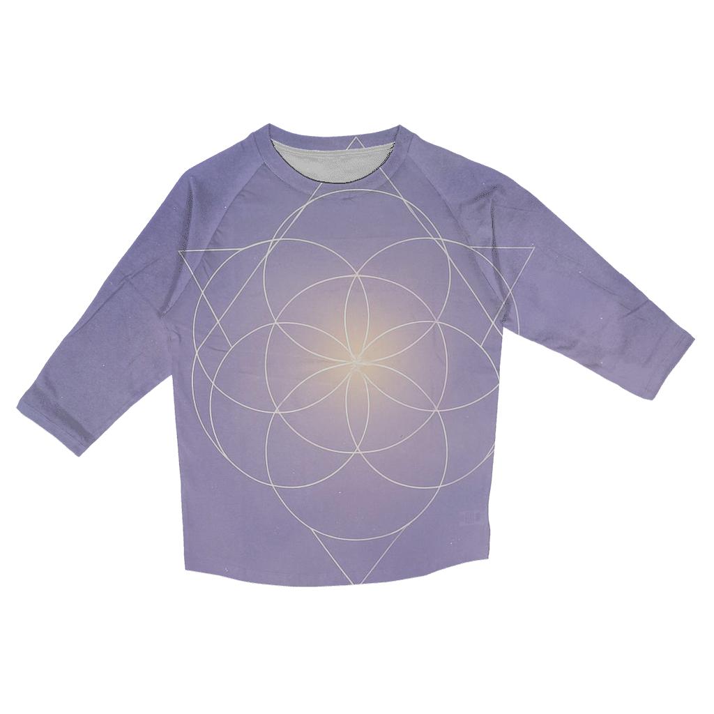 Luminous Breath Geometry fashion 3/4 sleeve shirts