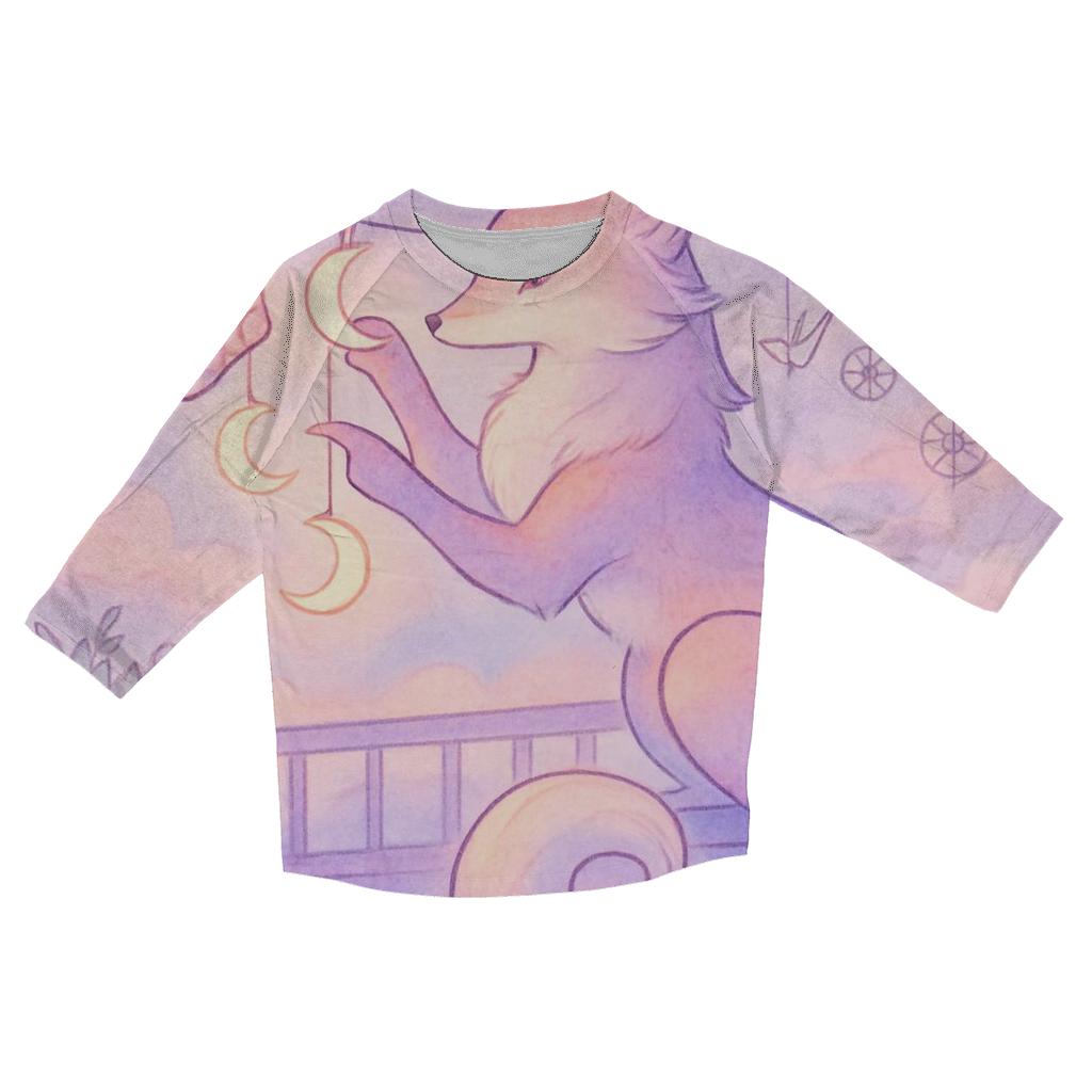 Moonlit Laundry Of Dreams custom 3/4 sleeve shirts