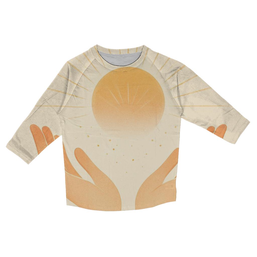 Open Hands Of Dawn Light cotton quarter sleeve shirts