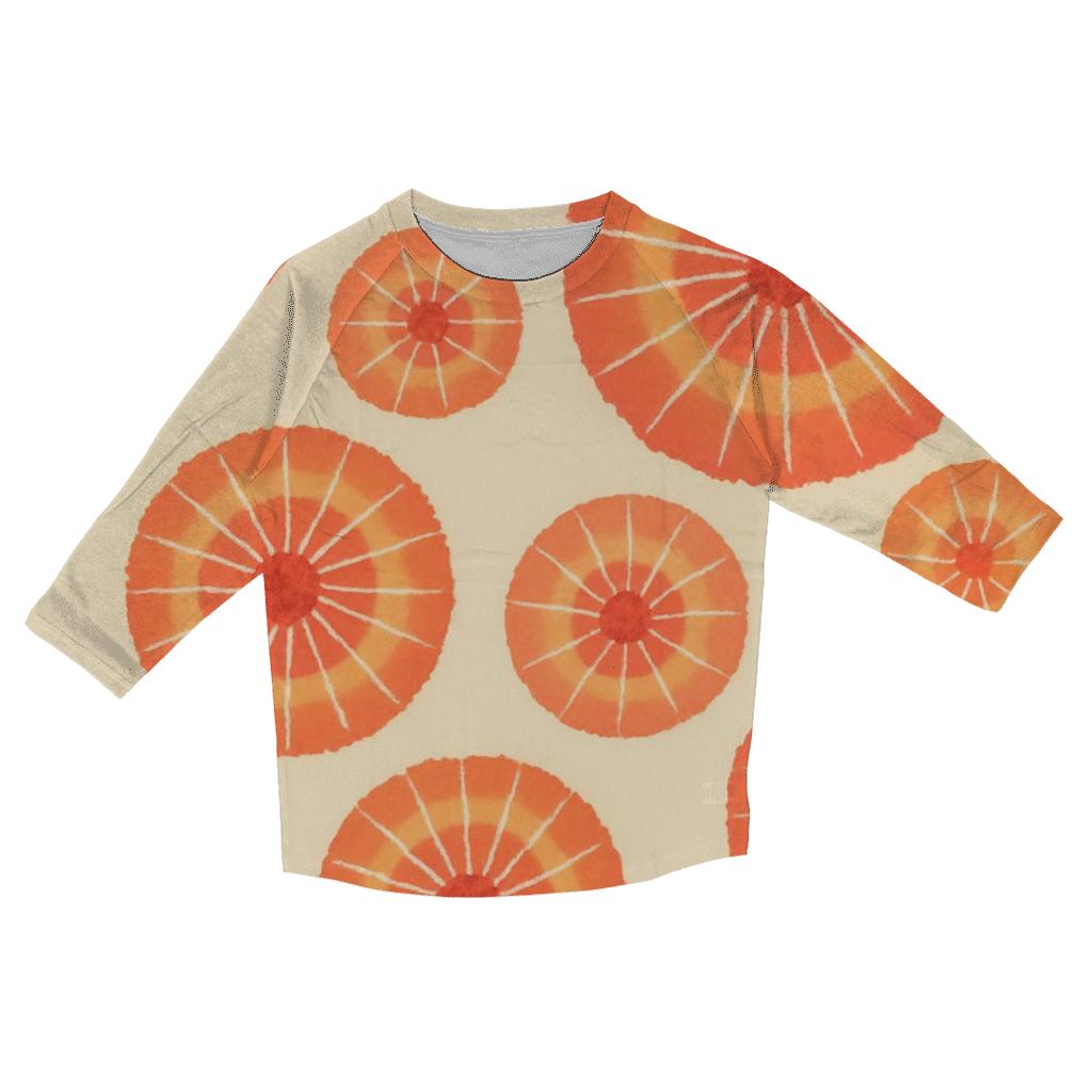 Kumo Meteor Rosette Scatter printed three quarter sleeve shirts