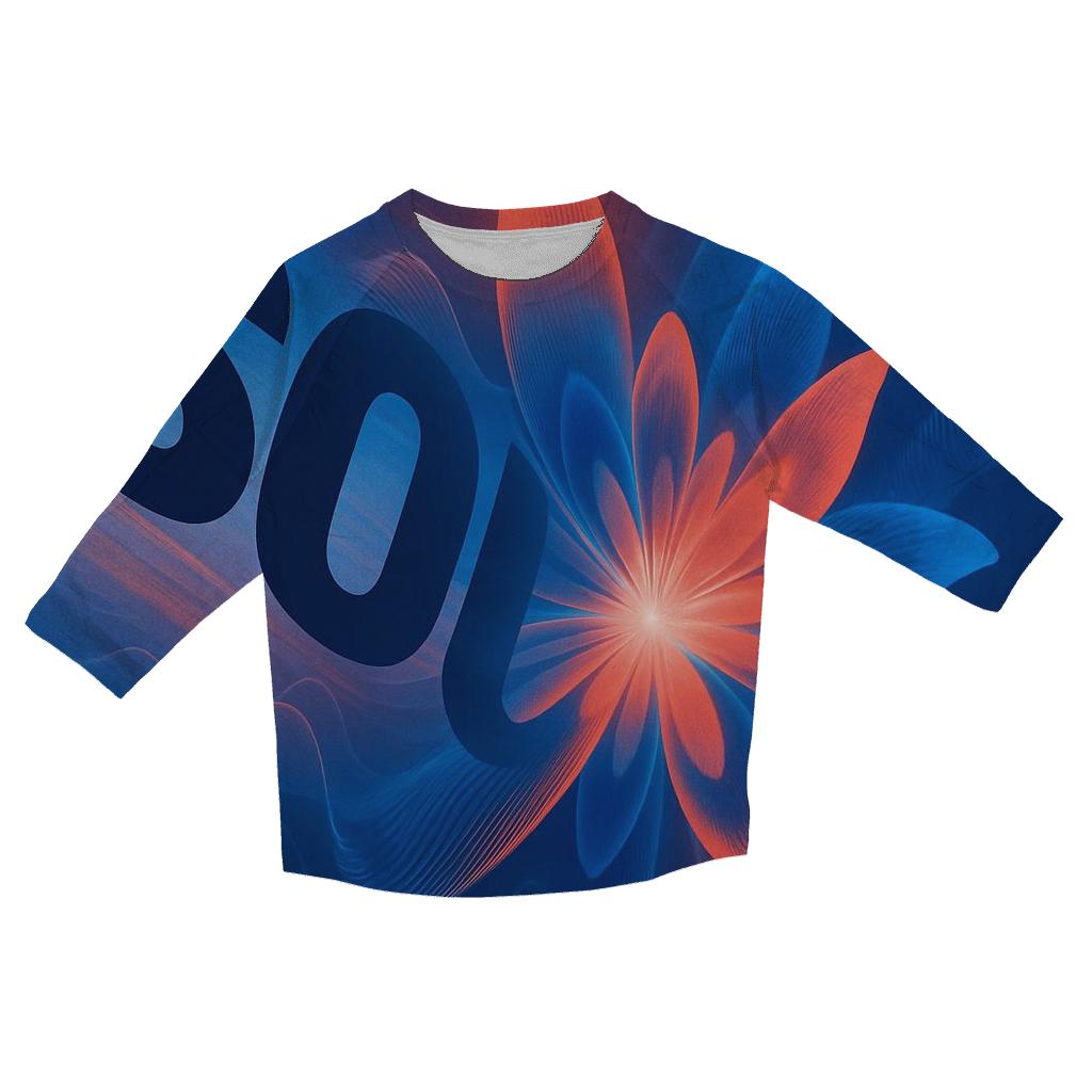 Kinetic Typography Soundwave Bloom stylish quarter sleeve tops