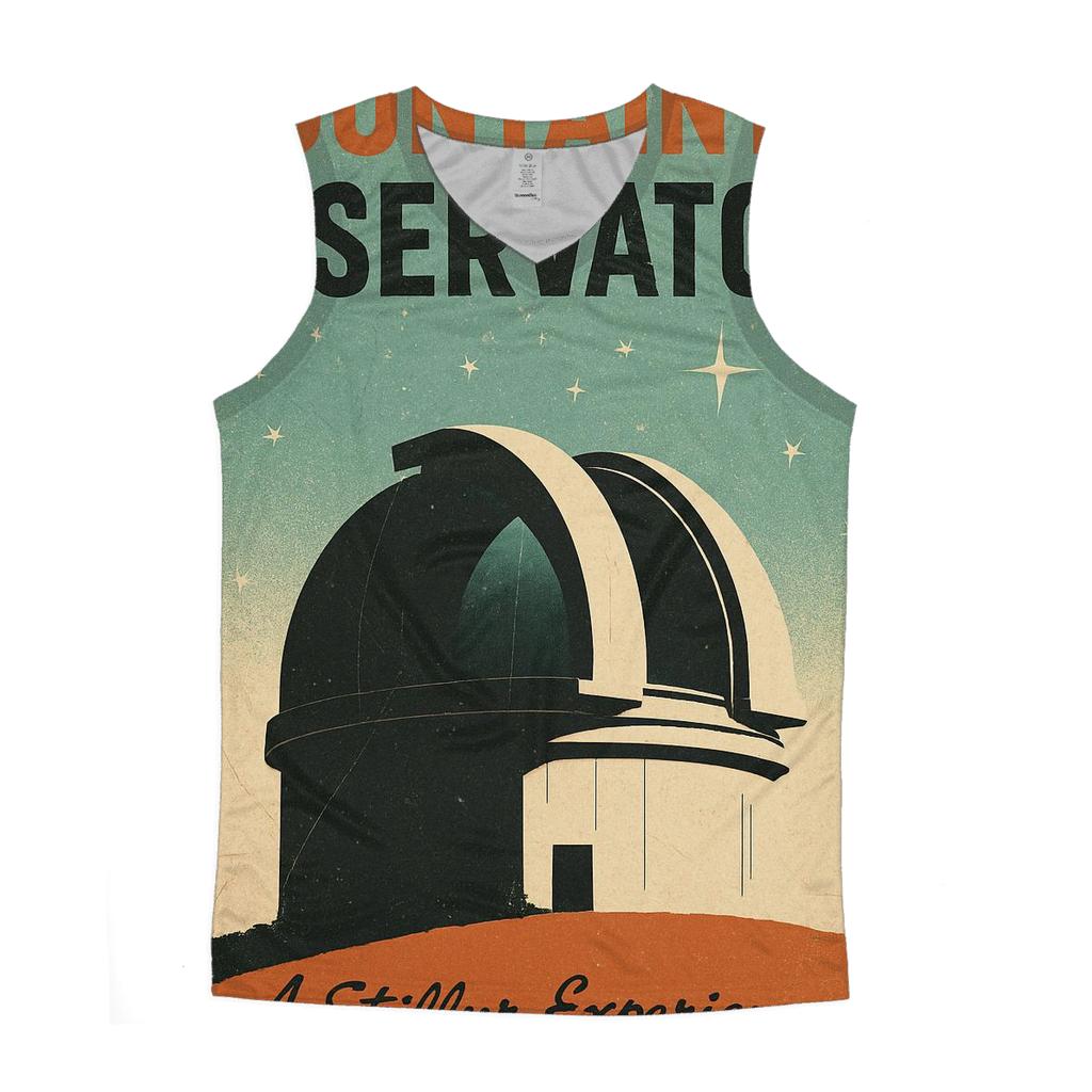 Worn Observatory Travel Poster 1963 graphic print tank tops