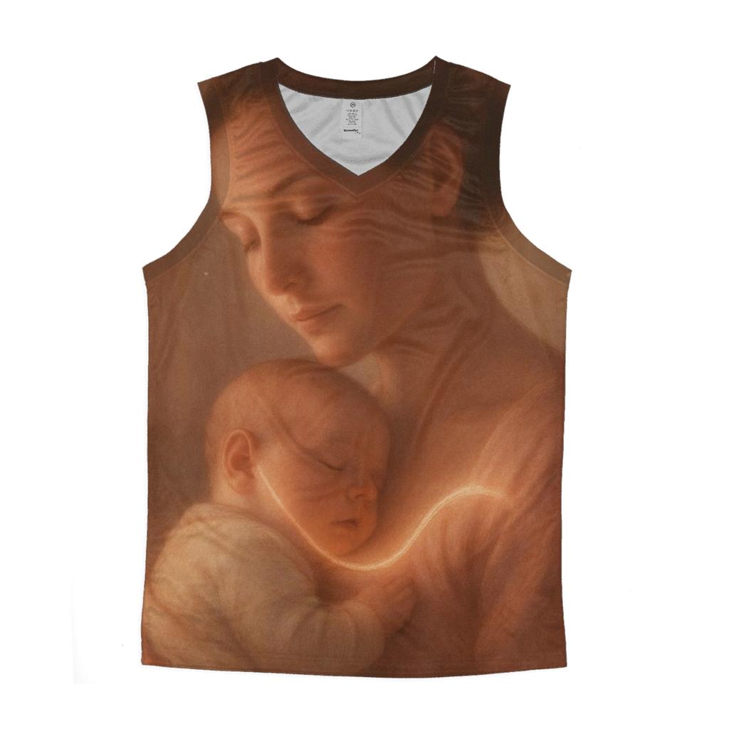 The Heartbeat Lullaby A Rhythm Learned Before Words personalized athletic tanks